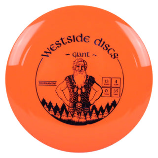 Westside Disc Golf Tournament Giant Distance Driver 13/4/0/3.5 Orange/Indigo 171 grams