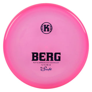 Kastaplast Disc Golf K1 Soft Berg Putter 1/1/0/2 Clear Pink/Indigo 173 grams
