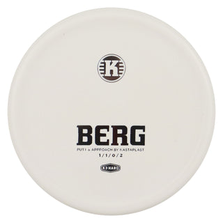 Kastaplast Disc Golf K3 Hard Berg Putter 1/1/0/2 White/Silver 174 grams