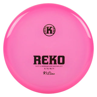 Kastaplast Disc Golf K1 Reko Putter 3/3/0/1 Clear Pink/Gold 176 grams