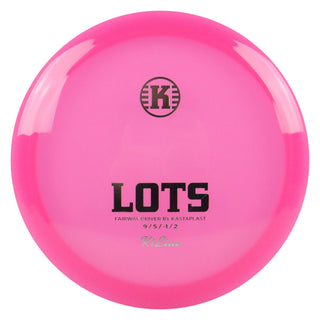 Kastaplast Disc Golf K1 Lots Fairway Driver 9/5/-1/2 Clear Pink/Silver 173 grams