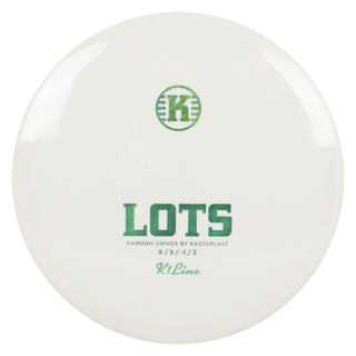 Kastaplast Disc Golf K1 Lots Fairway Driver 9/5/-1/2 White/Green Shimmer 172 grams