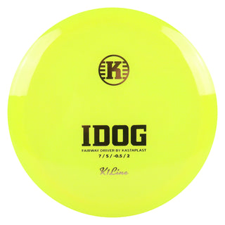 Kastaplast Disc Golf K1 Idog Fairway Driver 7/5/-0.5/2 Yellow/Gold 172 grams