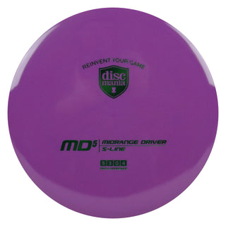 Discmania Disc Golf S-Line MD5 Midrange 5/3/0/4 Purple/Green 173 grams