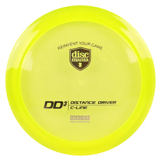 Discmania Disc Golf Originals C-Line DD3 Distance Driver 12/5/-1/3 Yellow/Gold 173 grams