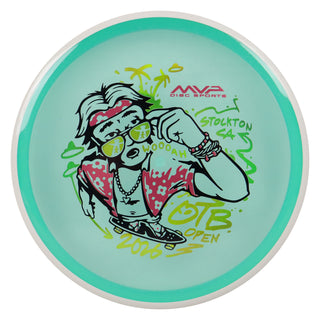 Axiom Discs OTB Open 2026 Particle Proton Soft Hex Midrange Disc Teal/White 176 grams