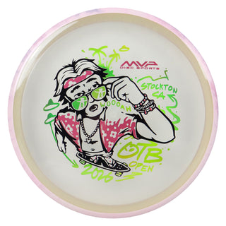Axiom Discs OTB Open 2026 Particle Proton Soft Hex Midrange Disc Clear/Light Pink 176 grams