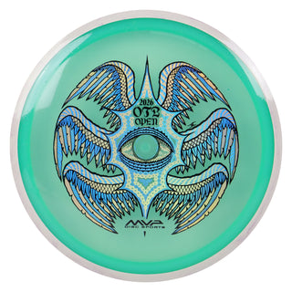 Axiom Discs OTB Open 2026 Particle Proton Soft Rhythm Fairway Driver Teal/White 173 grams