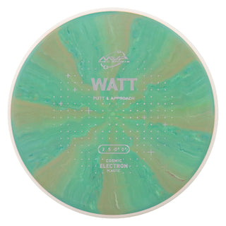 MVP Discs Sports Project Lab Coat Cosmic Electron Watt Putt and Approach 2/5/-0.5/0.5 Green Orange 175 grams