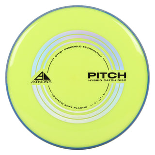 Axiom Discs Project Lab Coat Neutron Soft Pitch Hybrid Catch Putter 1/7/-0.5/0 Yellow/Blue Grey 152 grams