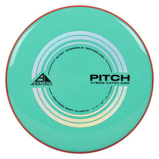 Axiom Discs Project Lab Coat Neutron Soft Pitch Hybrid Catch Putter 1/7/-0.5/0 Teal/Red 148 grams