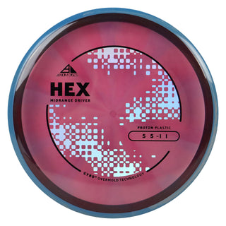 Axiom Discs Project Lab Coat Proton Hex Midrange Disc 5/5/-1/1 Plum/Blue 173 grams