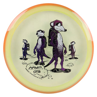 Axiom Disc Golf OTB Open 2025 Champions Cup Prism Proton Crave 6.5/5/-1/1 Clear/Pink 158 grams