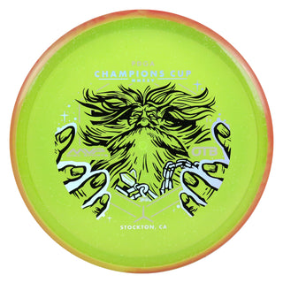 Axiom Disc Golf OTB Open 2025 Champions Cup Particle Glow Proton Hex 5/5/-1/1 Green/Orange Yellow 176 grams