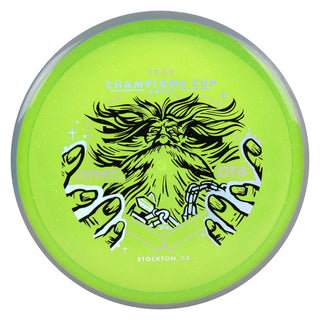Axiom Disc Golf OTB Open 2025 Champions Cup Particle Glow Proton Hex 5/5/-1/1 Green/Grey 177 grams