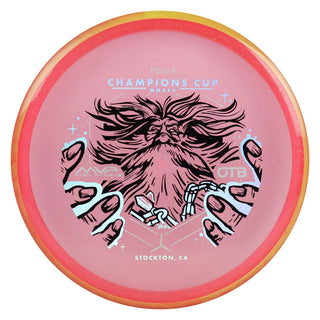 Axiom Disc Golf OTB Open 2025 Champions Cup Particle Glow Proton Hex 5/5/-1/1 Pink/Orange Yellow 176 grams