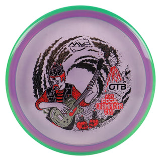 Axiom Disc Golf OTB Open 2025 Champions Cup Prism Proton Soft Pyro 5/4/0/2.5 Purple/Green 176 grams