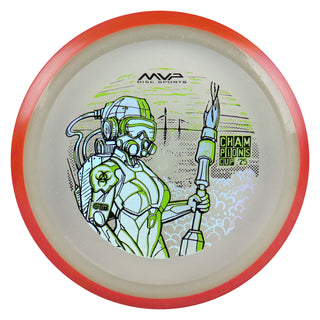 Axiom Disc Golf OTB Open 2025 Champions Cup Particle Glow Proton Virus 9/5/-3.5/1 Clear/Red Blend 172 grams