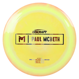 Discraft Disc Golf Paul McBeth Prototype ESP Ares Distance Driver 12/6/-1/2 Yellow/USA 174g