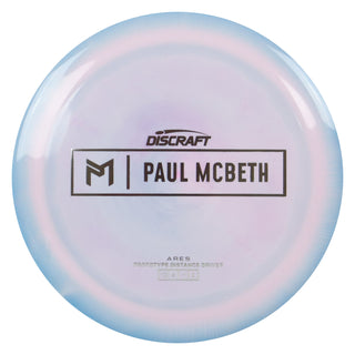 Discraft Disc Golf Paul McBeth Prototype ESP Ares Distance Driver 12/6/-1/2 Cotton Candy/Silver 173g