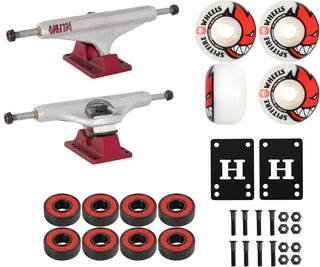 Independent Skateboard Trucks 139 Hollow Delfino, Spitfire Wheels, Abec 5 Bearings