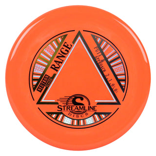 Streamline Disc Golf Neutron Range Putter 2/1/-0.5/0.5 Orange/Gold Blue 174 grams