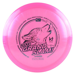 Latitude 64 Disc Golf Opto Ice Glimmer Kristin Tattar Explorer Fairway 7/5/0/2 Pink/Turquoise 173 grams