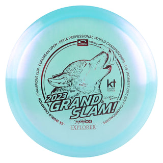 Latitude 64 Disc Golf Opto Ice Glimmer Kristin Tattar Explorer Fairway 7/5/0/2 Blue/Burgundy 176 grams