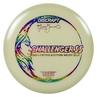 Discraft Disc Golf 2026 Missy Gannon Mega-Glo Challenger SS Putter 2/3/-1/2 Rainbow Stars 175 grams