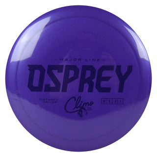 Climo Disc Golf Major Line Osprey Distance Driver 10/6/-3/1 Purple/Navy 172 grams