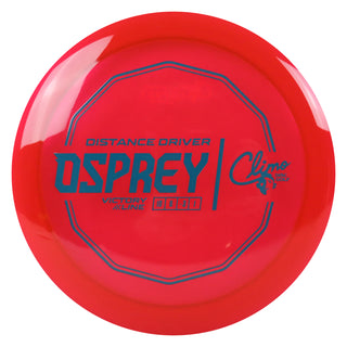 Climo Disc Golf Victory Line Osprey Distance Driver 10/6/-3/1 Red/Turquoise 173 grams