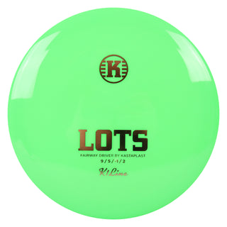 Kastaplast Disc Golf K1 Lots Fairway Driver 9/5/-1/2 Green/Gold 173 grams