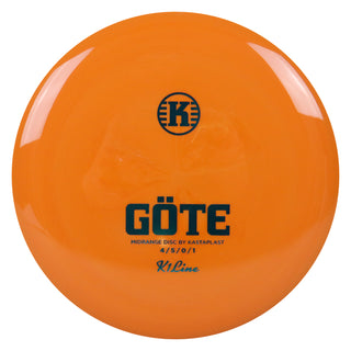 Kastaplast Disc Golf K1 Gote Midrange 4/5/0/1 Orange/Turquoise 174 grams