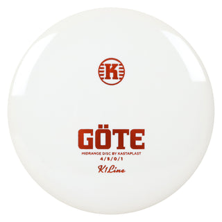 Kastaplast Disc Golf K1 Gote Midrange 4/5/0/1 White/Orange 177 grams