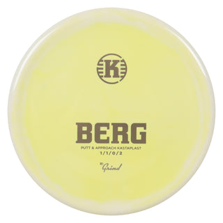 Kastaplast Disc Golf K1 Grind Berg Putter 1/1/0/2 Pastel Yellow/Gold 175 grams
