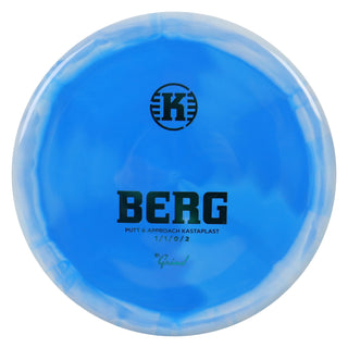 Kastaplast Disc Golf K1 Grind Berg Putter 1/1/0/2 Blue White/Green 175 grams