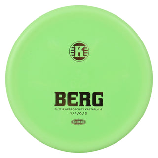 Kastaplast Disc Golf K3 Hard Berg Putter 1/1/0/2 Green/Gold 173 grams