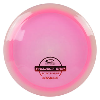 Latitude 64 Disc Golf Project Grip Grace Distance Driver 11/6/-1/2 Pink/Red 173 grams