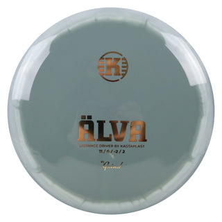 Kastaplast Disc Golf K1 Grind Alva Distance Driver 11/6/-2/2 Grey White/Gold 173 grams