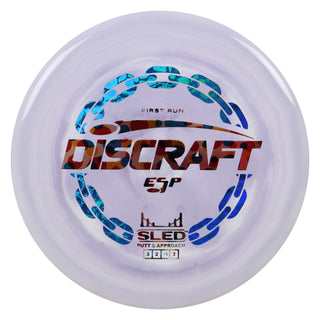 Discraft Disc Golf First Run ESP Sled Putt and Approach 3/2/-1/2 Grey Lavender/Wonder 178g