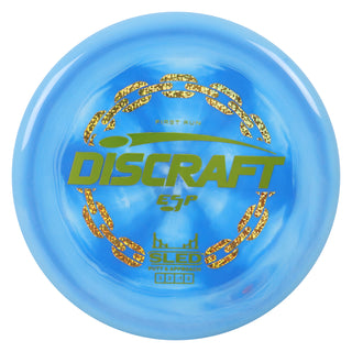 Discraft Disc Golf First Run ESP Sled Putt and Approach 3/2/-1/2 Blue White/Olive 177g