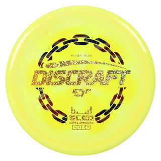 Discraft Disc Golf First Run ESP Sled Putt and Approach 3/2/-1/2 Yellow/Gold Shimmer 178g