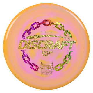 Discraft Disc Golf First Run ESP Sled Putt and Approach 3/2/-1/2 Orange Pink/Gold Shimmer 177g