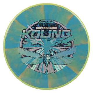 Axiom Discs Jeremy Koling Team Series Cosmic Neutron Tempo Putt and Approach Blue Mango/Yellow 173 grams