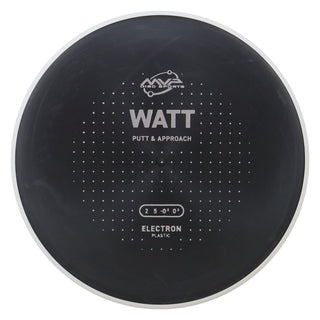 MVP Discs Sports Project Lab Coat Electron Watt Putt and Approach 2/5/-0.5/0.5 Black 168 grams