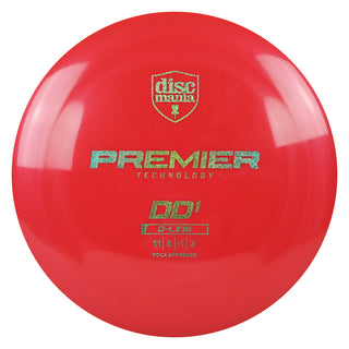 Discmania Disc Golf Premier Q-Line DD1 Distance Driver 11/6/-1/2 Red/Green Shimmer 167 grams