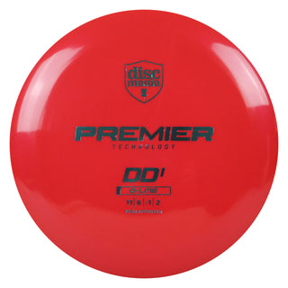 Discmania Disc Golf Premier Q-Line DD1 Distance Driver 11/6/-1/2 Red/Slate 173 grams