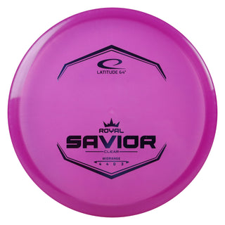 Latitude 64 Disc Golf Royal Clear Savior Putt and Approach 4/4/0/3 Purple/Indigo 174 grams