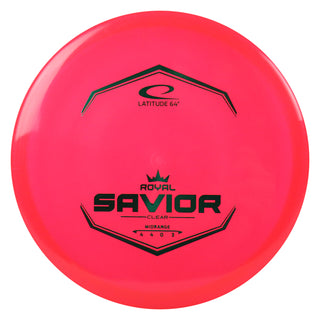 Latitude 64 Disc Golf Royal Clear Savior Putt and Approach 4/4/0/3 Red/Green 174 grams