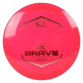 Latitude 64 Disc Golf Royal Clear Brave Fairway Driver 7/6/-1/2 Red/Gold 176 grams